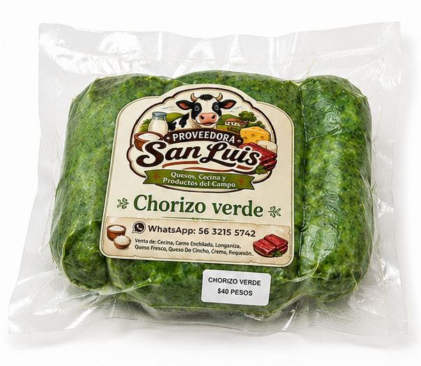 Chorizo verde 1 KG