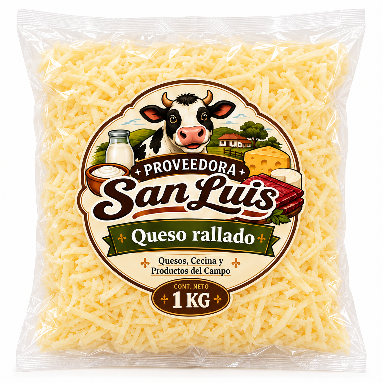 Queso rayado 1 KG